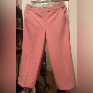 Dalia Pink Women’s Capri Pants Size 6 Nwot With Pockets
